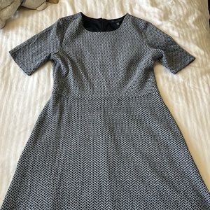 Forest Lily chevron gray dress